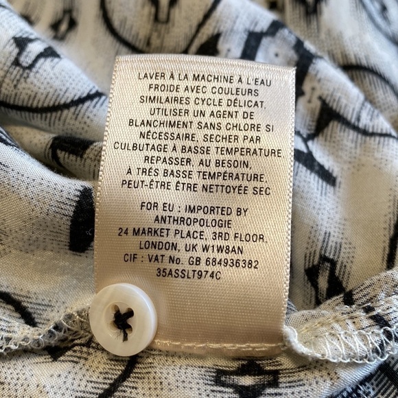 Anthropologie Maeve Anni Popover Bicycle Blouse Sz 2 - Picture 13 of 13